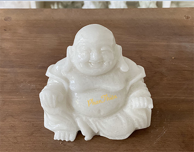 Tượng Phật Di Lặc bằng đá Cẩm Thạch Trắng (DL-02)