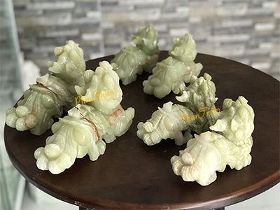 Tỳ Hưu bằng Đá Ngọc Xanh tự nhiên (TH-07)