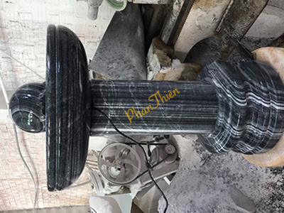 Đài Phun Nước Mini bằng Đá  Cẩm Thạch Đen (DAI-01)