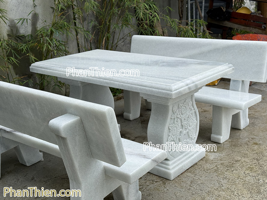 Bàn ghế đá sân vườn tự nhiên - BGD-37