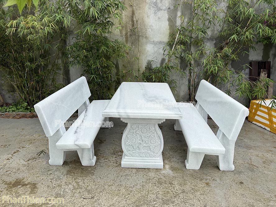 Bàn ghế đá sân vườn tự nhiên - BGD-37