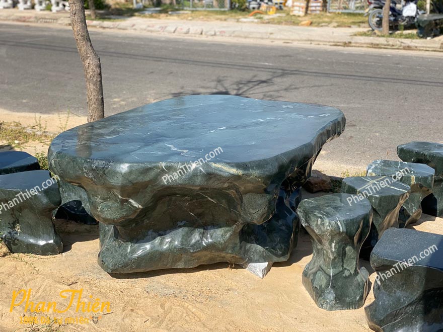 Bàn Ghế Đá Xanh Thanh Hoá (BAN-14)