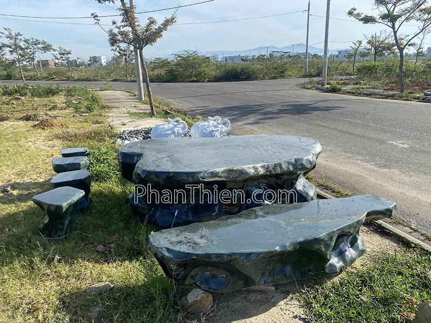 Bàn ghế đá xanh Thanh Hoá - BGD-38