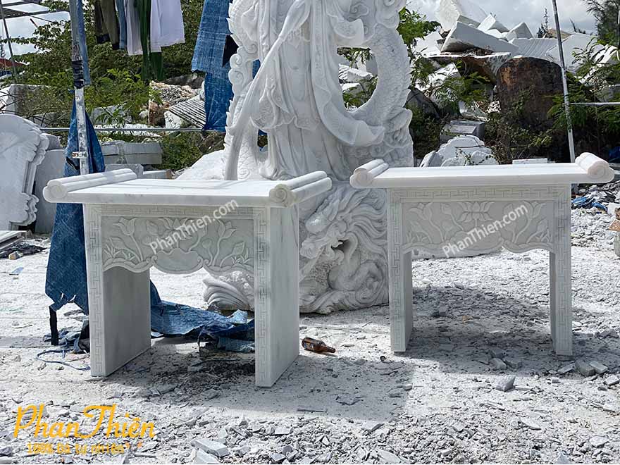Bàn Thờ Thiên Đá Cẩm Thạch Trắng (BTH-05)