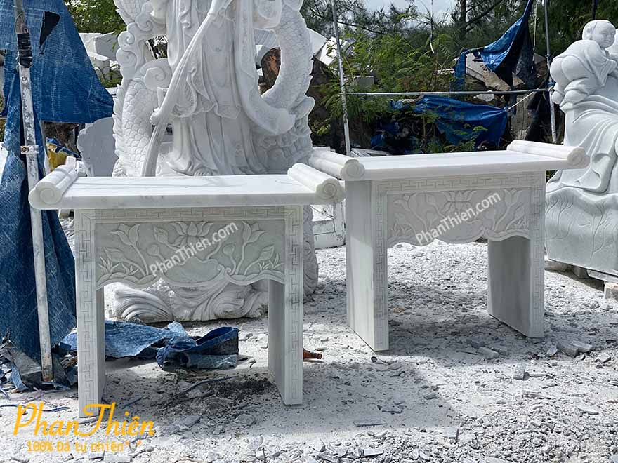 Bàn Thờ Thiên Đá Cẩm Thạch Trắng (BTH-05)