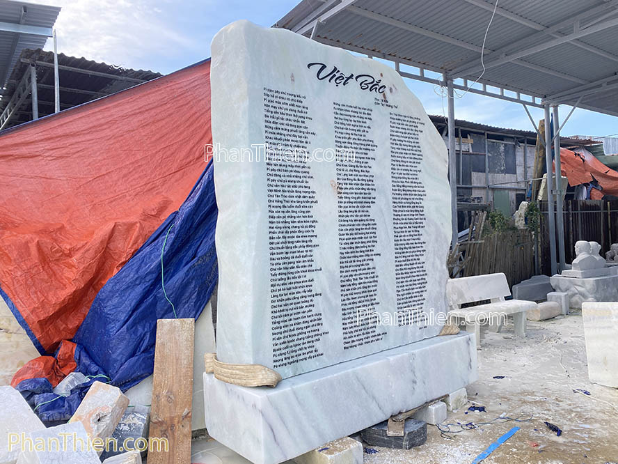 Tấm Bia Tưởng Niệm bằng đá tự nhiên -BH-4