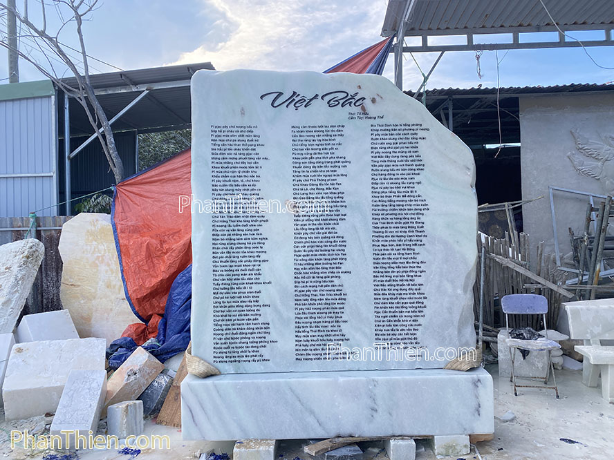 Tấm Bia Tưởng Niệm bằng đá tự nhiên -BH-4