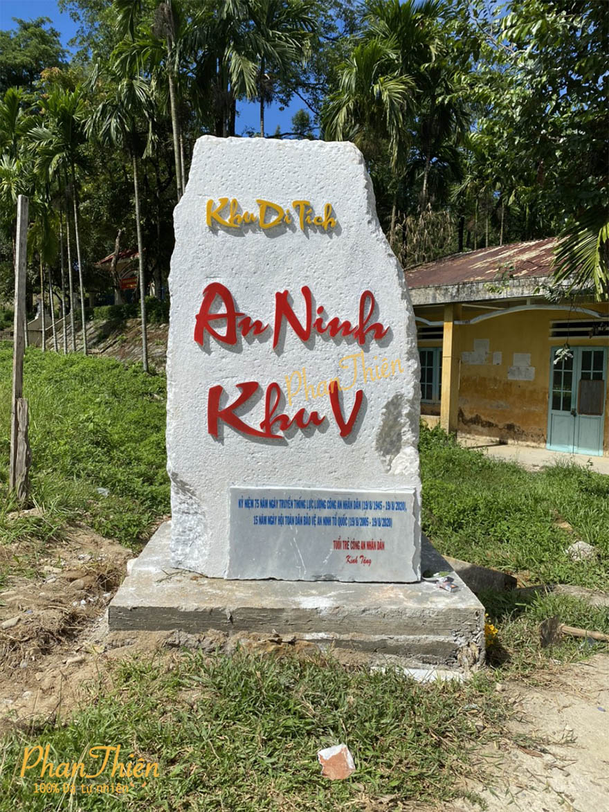 Tấm bia di tích bằng đá tự nhiên - BH-8