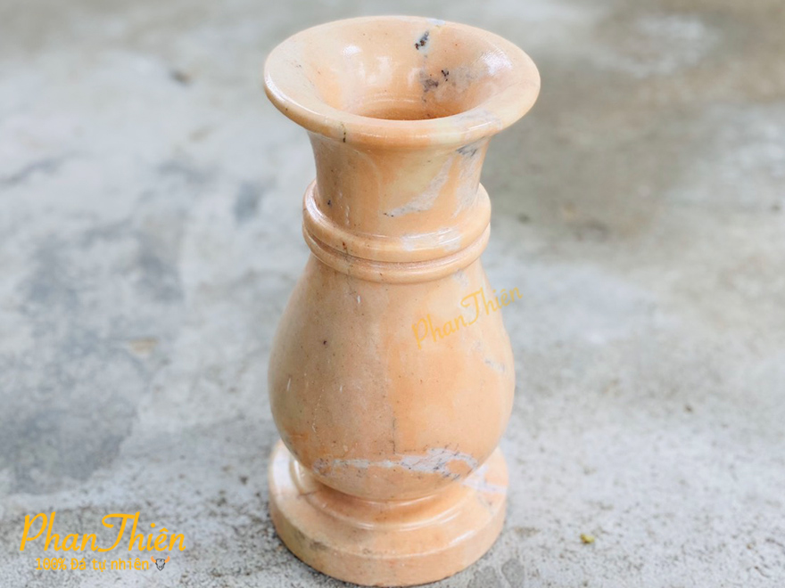 Bình Hoa bằng Đá Cà Rốt Vàng (BH-02)