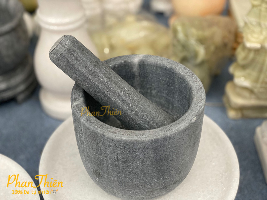 Bộ Cối Đá Cẩm Thạch Đen (COI-01)