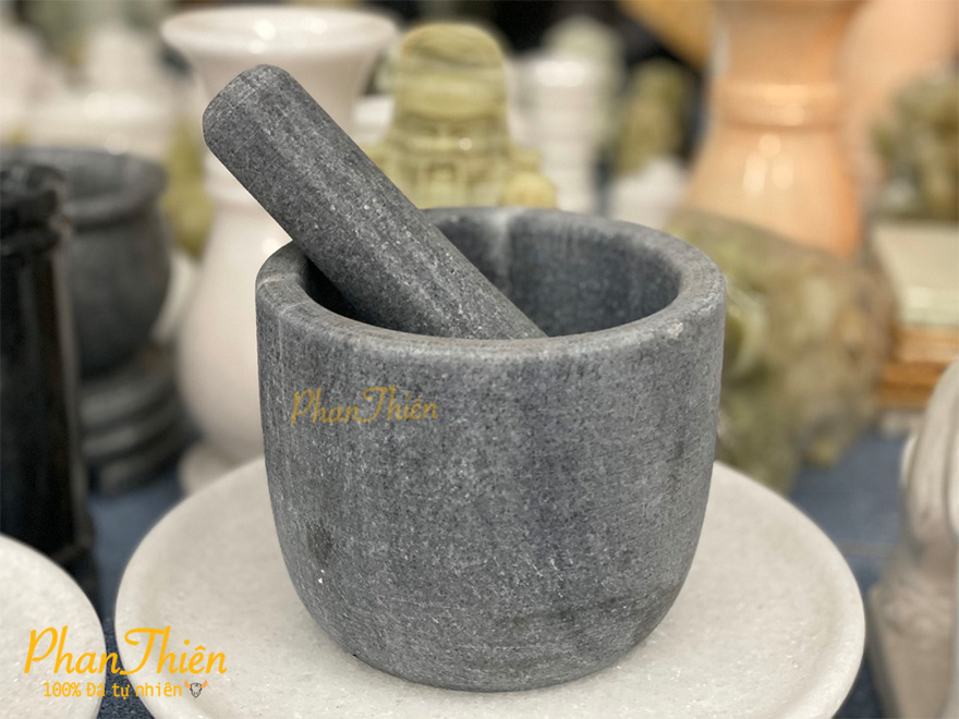 Bộ Cối Đá Cẩm Thạch Đen (COI-01)