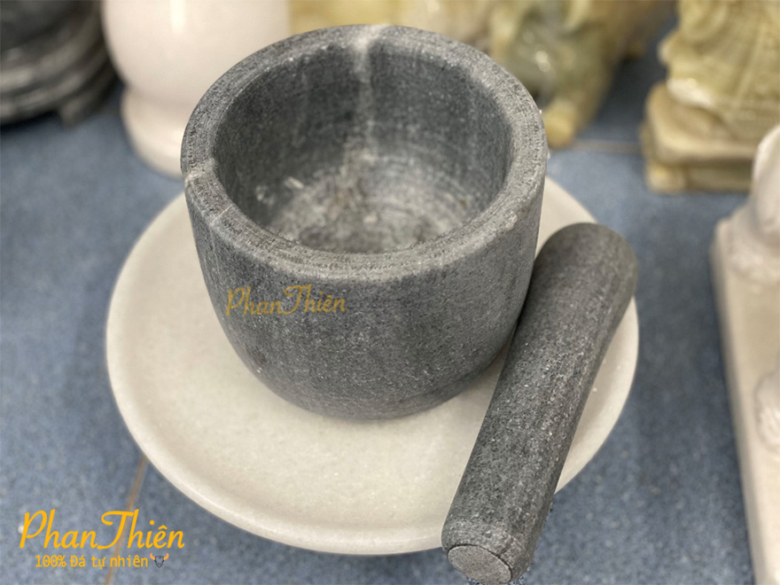 Bộ Cối Đá Cẩm Thạch Đen (COI-01)