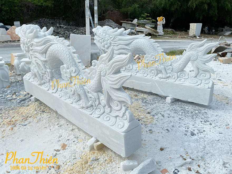 Cặp tượng Rồng đá tự nhiên (RONG-08)