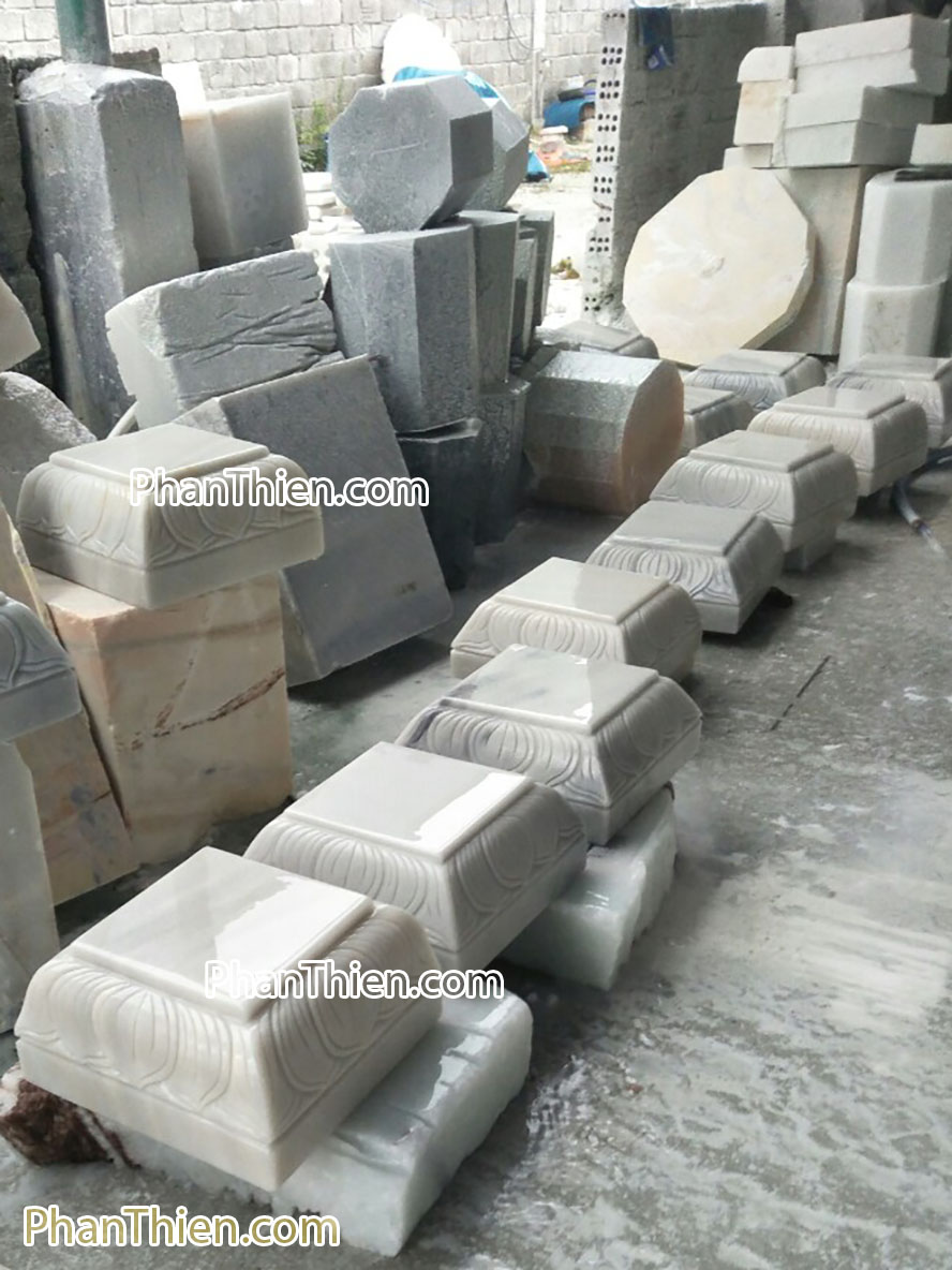 Chân cột đá vuông nhà gỗ - DKC-22