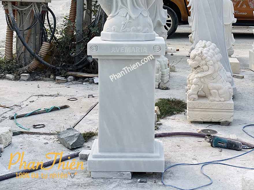 Chân đế Tượng Đức Mẹ bằng đá tự nhiên - CDM - 16