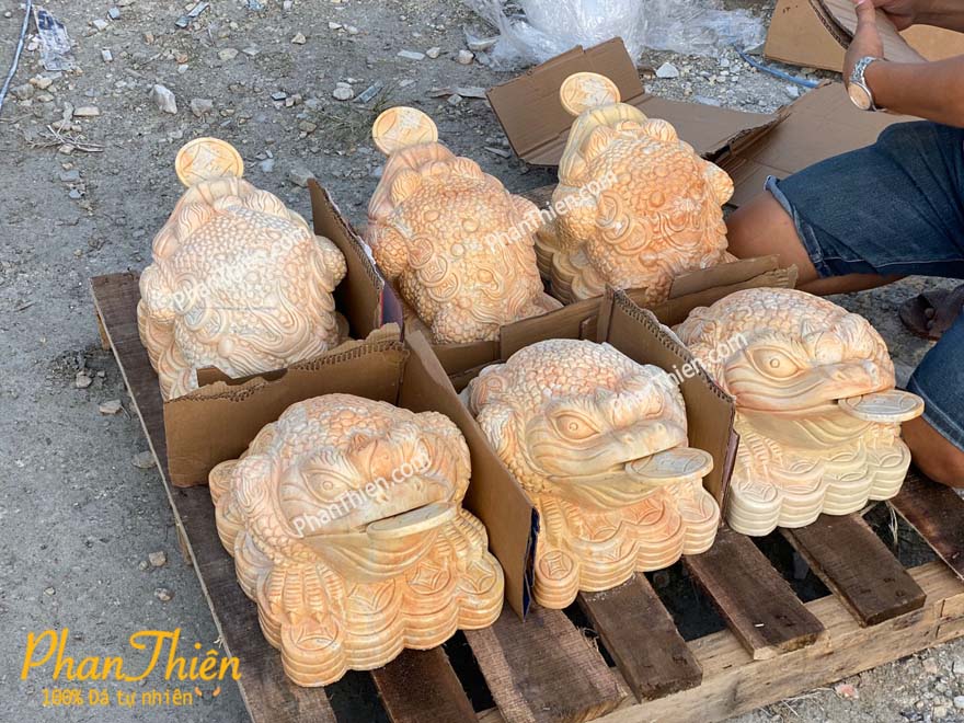 Cóc Thiềm Thừ Đá Cà Rốt Vàng (COC-10)