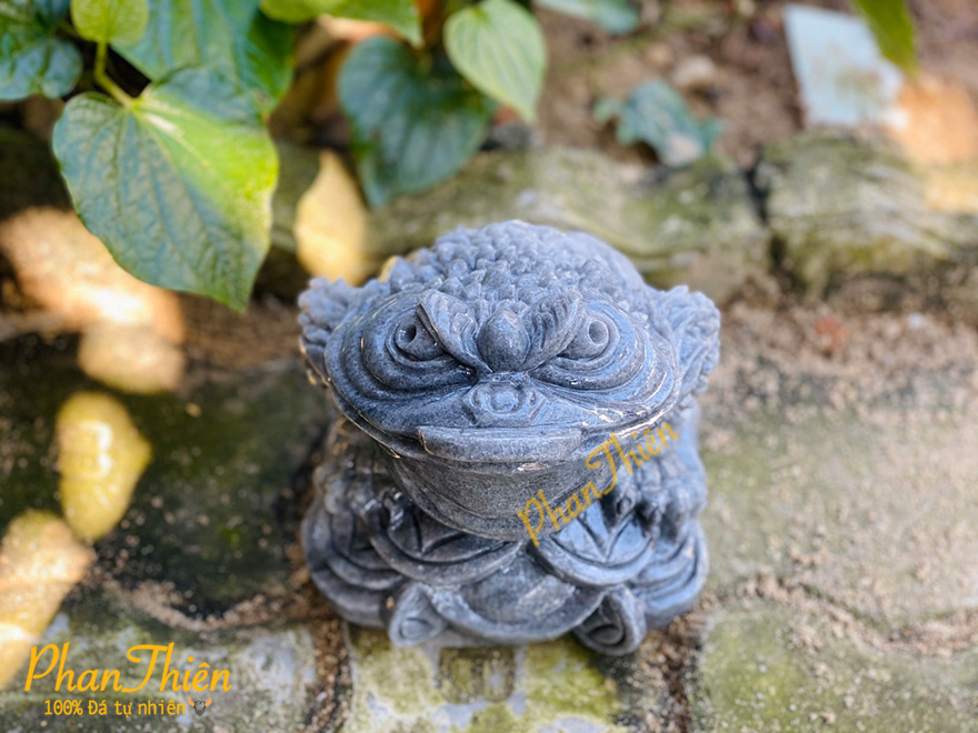 Cóc Thiềm Thừ Đá Cẩm Thạch Đen (COC-05)