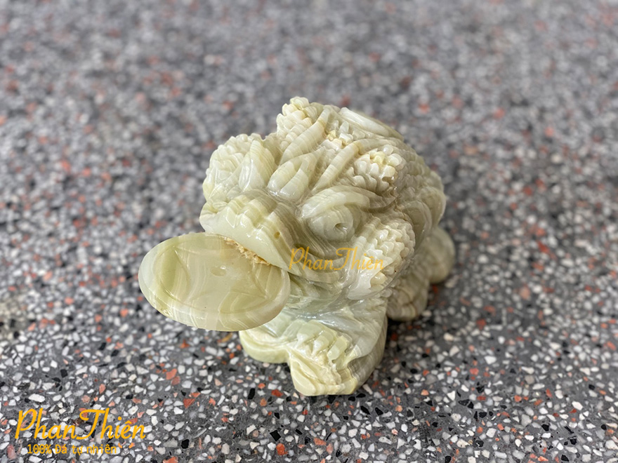 Cóc Thiềm Thừ bằng Đá Ngọc Xanh Parkistan (COC-01)