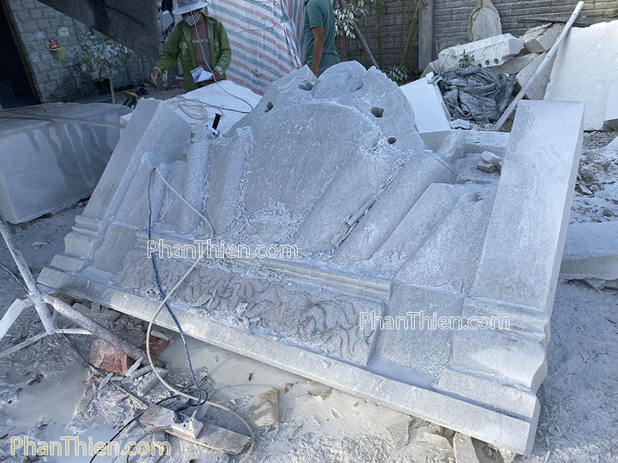 Cuốn thư đá tự nhiên 232cm - CTD-8