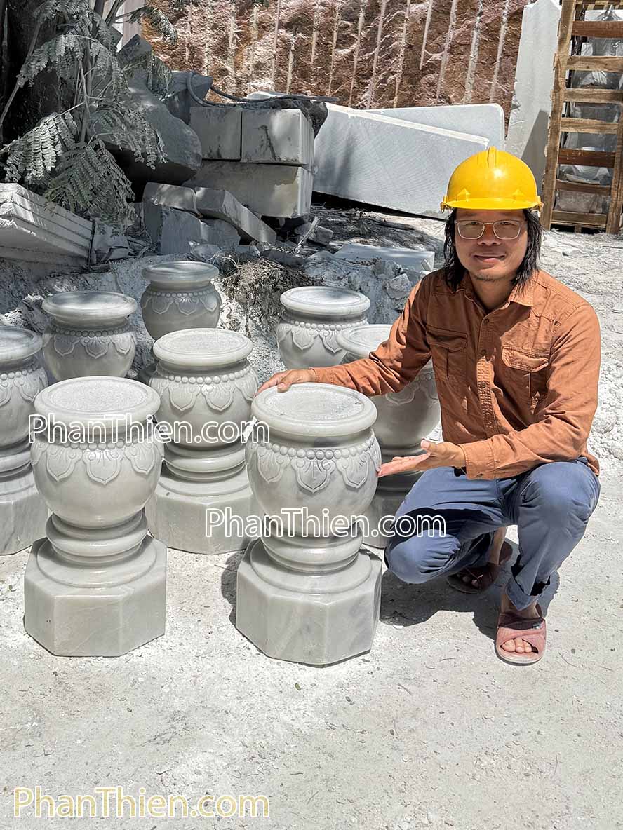 Đá kê chân cột nhà gỗ cao 55cm - DKC-12