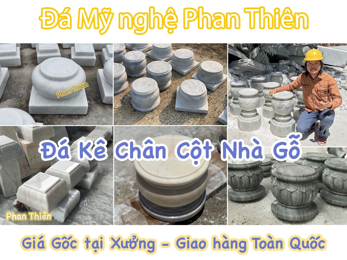 Mẫu đá Kê chân cột nhà gỗ đẹp - 6B