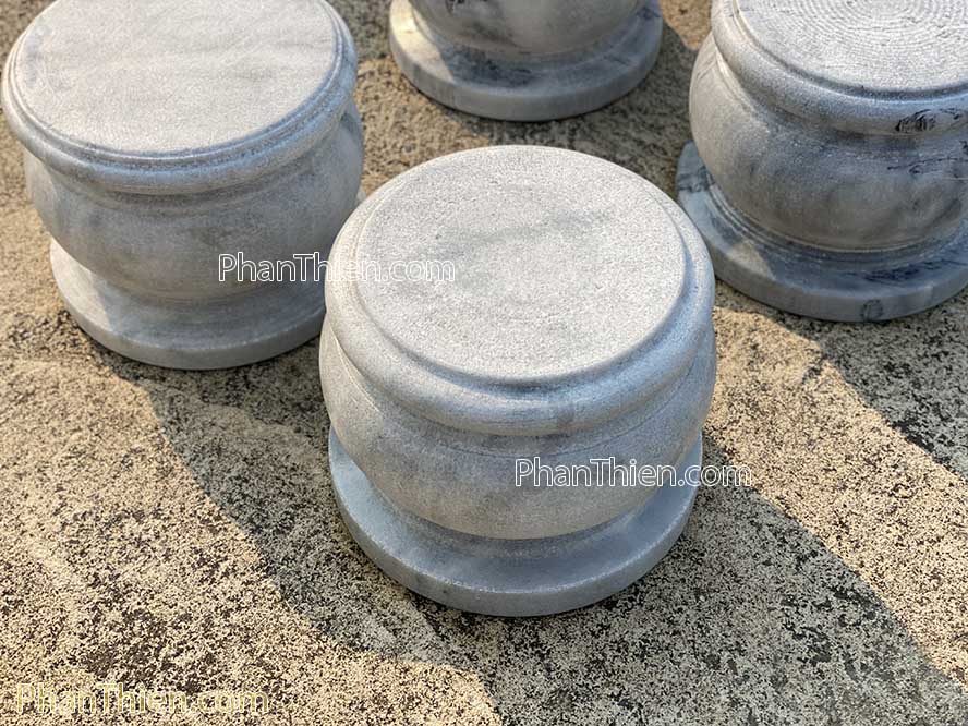 Đá Kê Chân Cột nhà gỗ đá xám - DKC-18