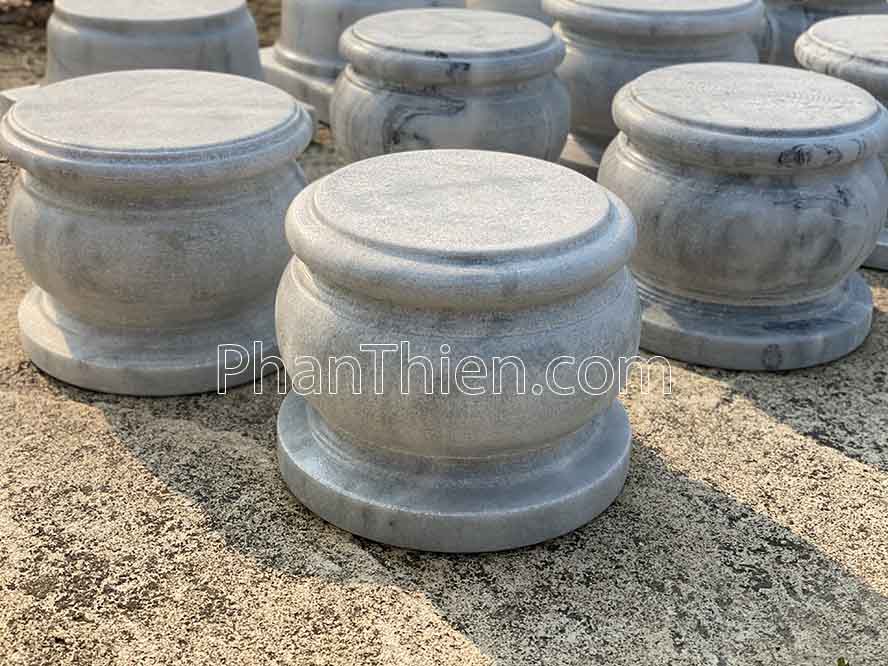 Đá Kê Chân Cột nhà gỗ đá xám - DKC-18