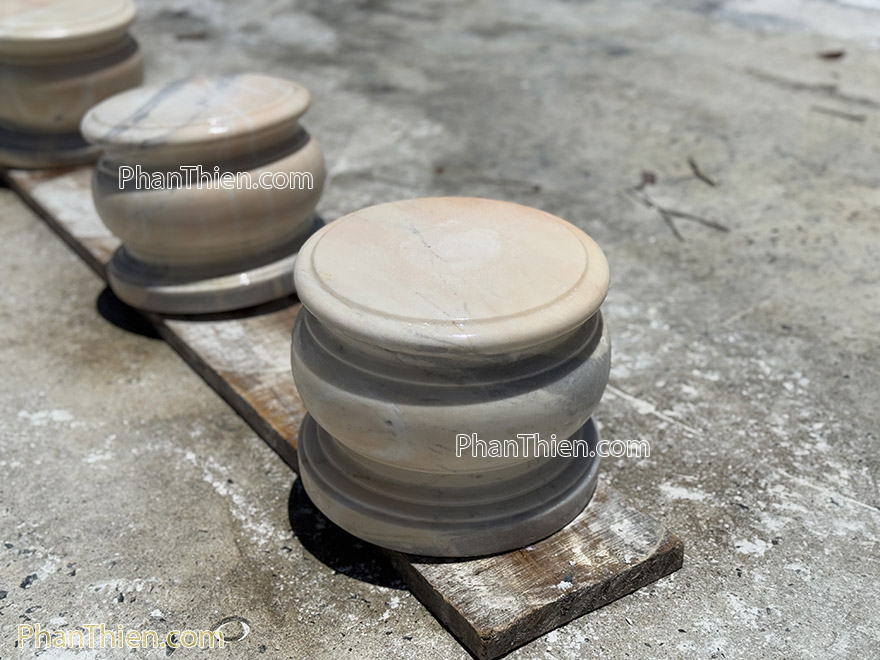 Đá kê cột nhà gỗ bằng đá cà rốt tự nhiên (DKC-9)