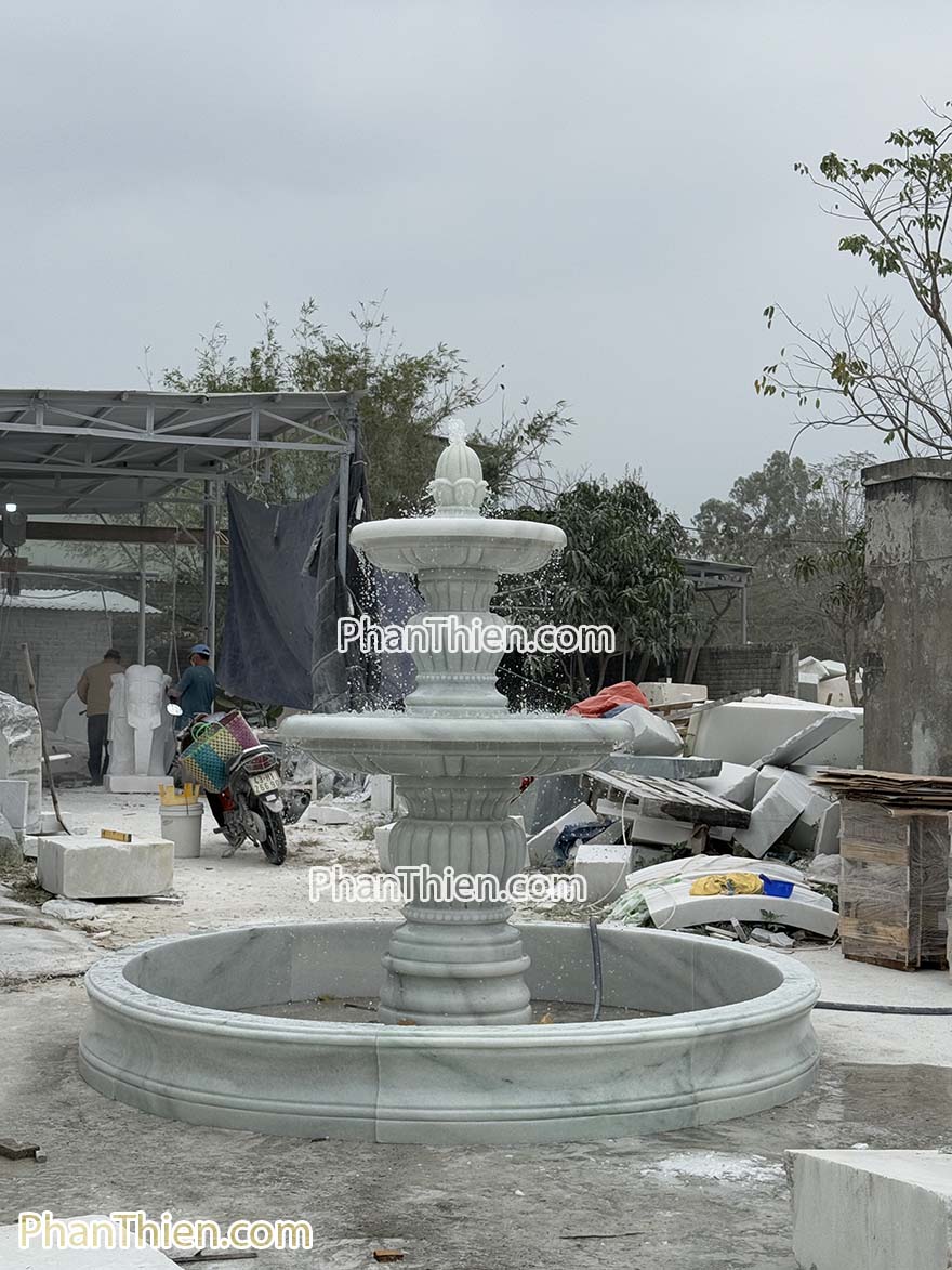Đài Phun Nước bằng đá và thành hồ (DPN-42T)