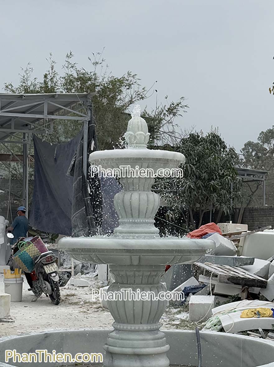 Đài Phun Nước bằng đá tự nhiên cao 2,1m (DPN-43)