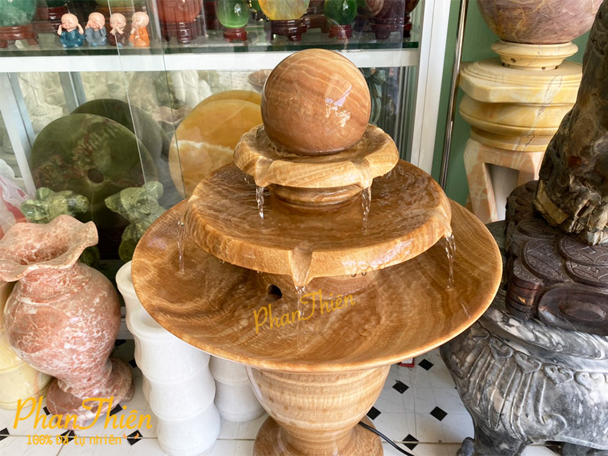 Đài Phun Nước Đá Vân Gỗ (DAI-05)