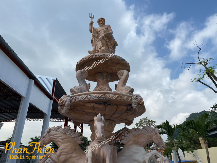 Đài Phun Nước Nghệ Thuật Đá Cà Rốt Vàng Tự Nhiên (DAI-27)