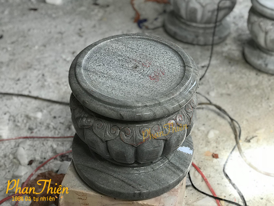 Đế Chân Trụ Cột Đá Cẩm Thạch Đen (ĐC-02)