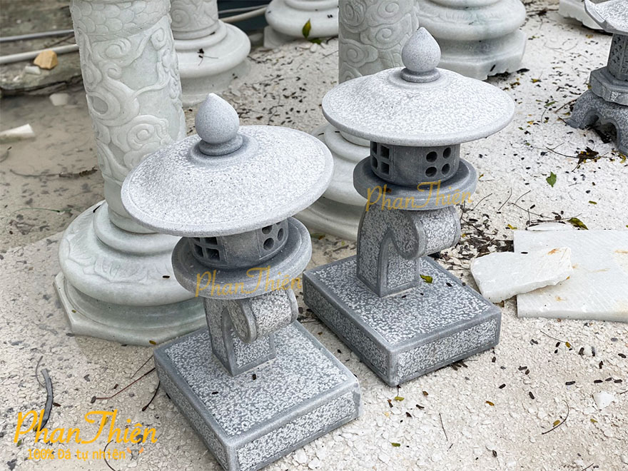 Đèn Đá Sân Vườn Cẩm Thạch Đen (DEN-46)