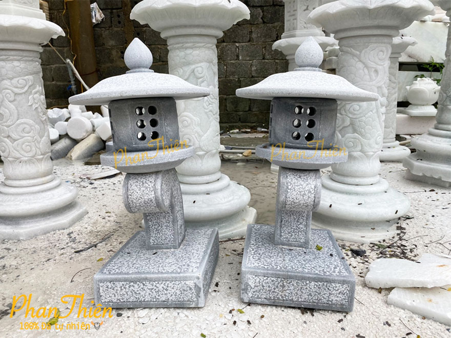 Đèn Đá Sân Vườn Cẩm Thạch Đen (DEN-46)