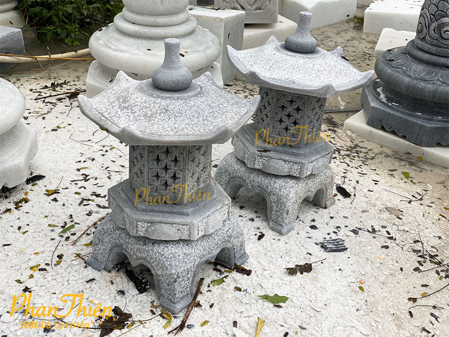 Đèn Đá Sân Vườn Cẩm Thạch Đen (DEN-47)