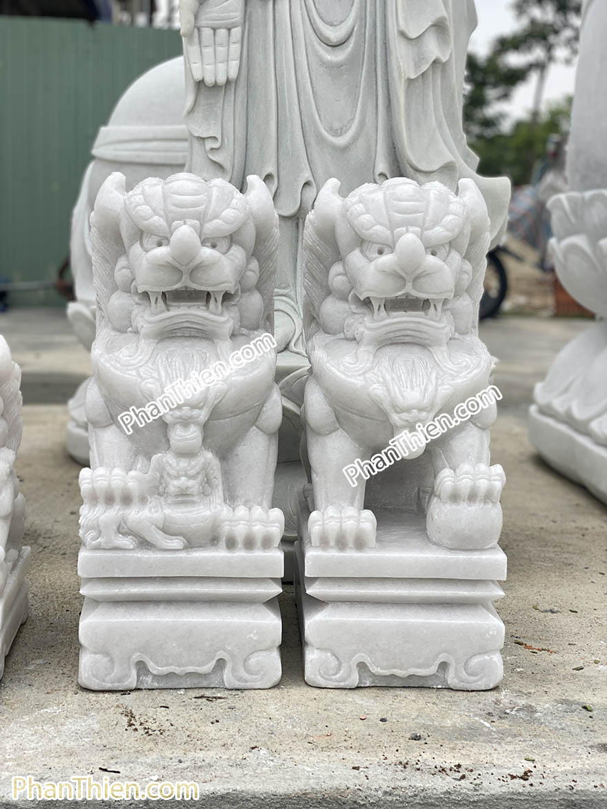 Tượng Kỳ Lân đá Phong thuỷ tự nhiên cao 60cm (KL-63)
