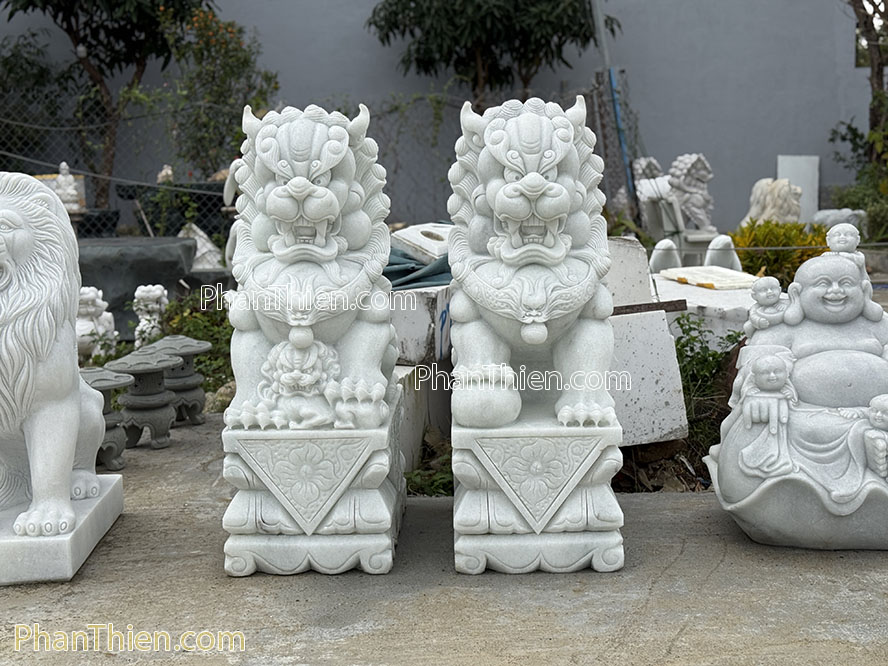 Tượng Kỳ Lân Phong thuỷ bằng đá tự nhiên 1,25m - KL-84B