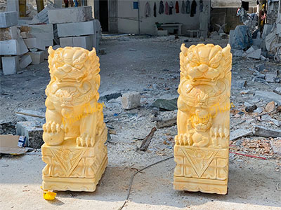 Kỳ Lân Đá Cà Rốt Vàng (KL-11)