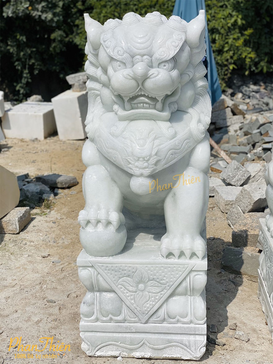 Kỳ Lân Đá Trắng Trong Xanh (KL-10)