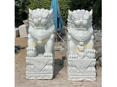 Kỳ Lân Đá Trắng Trong Xanh (KL-10)