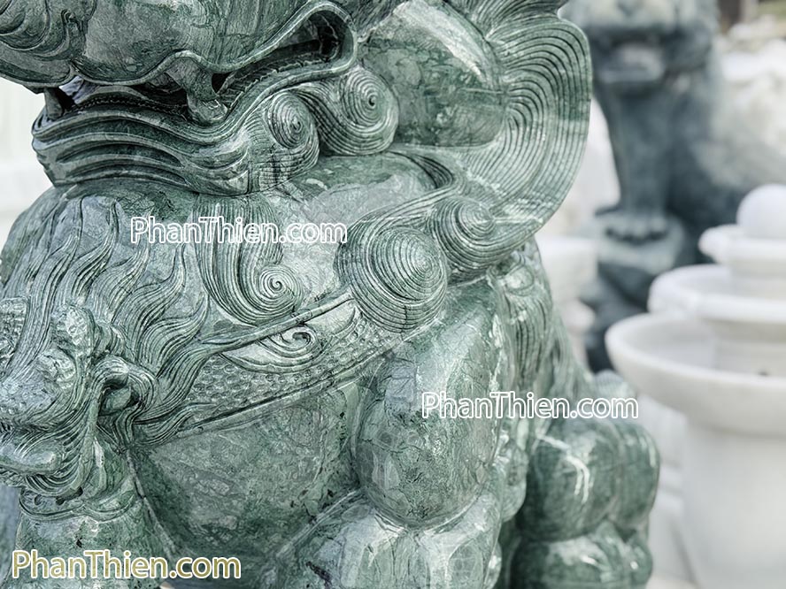 Tượng Kỳ Lân bằng đá xanh Ấn Độ - KL-79