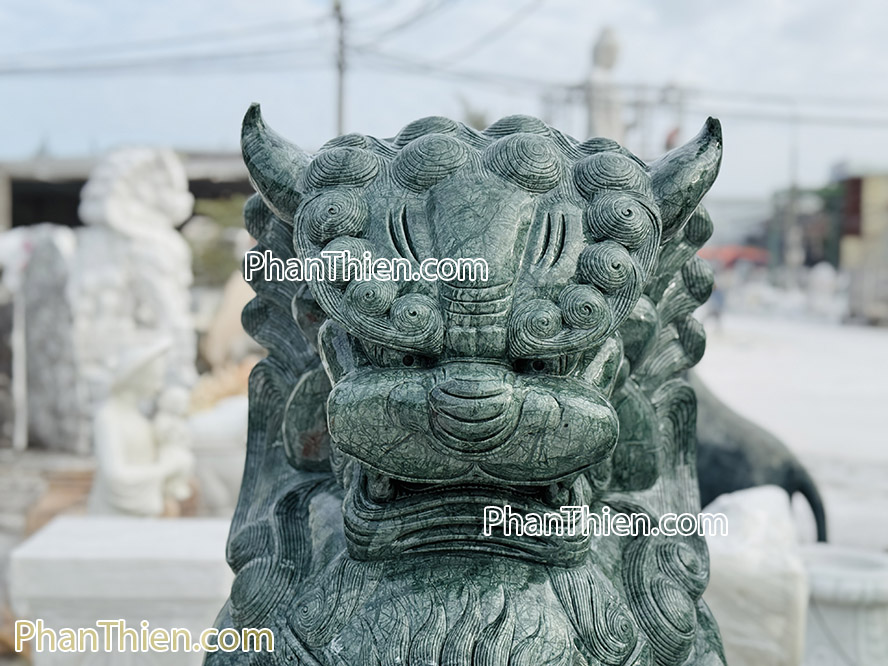 Tượng Kỳ Lân bằng đá xanh Ấn Độ - KL-79