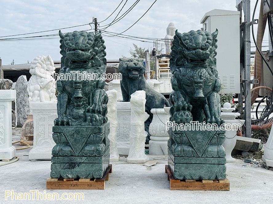 Tượng Kỳ Lân bằng đá xanh Ấn Độ - KL-79