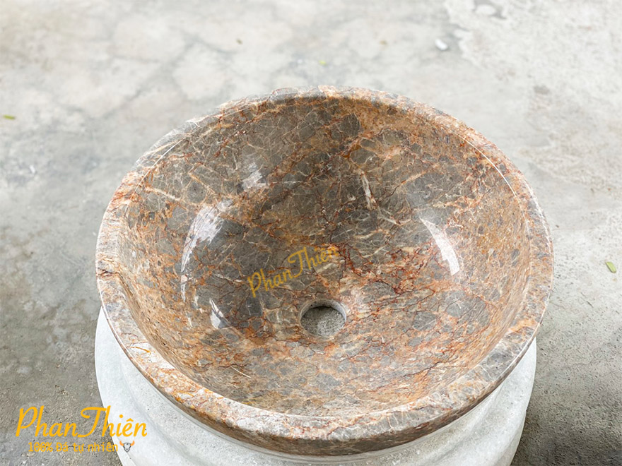Lavabo Đá Granite Vàng Dây (L-13)