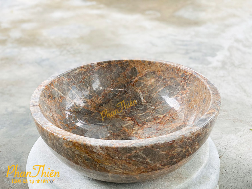 Lavabo Đá Granite Vàng Dây (L-13)