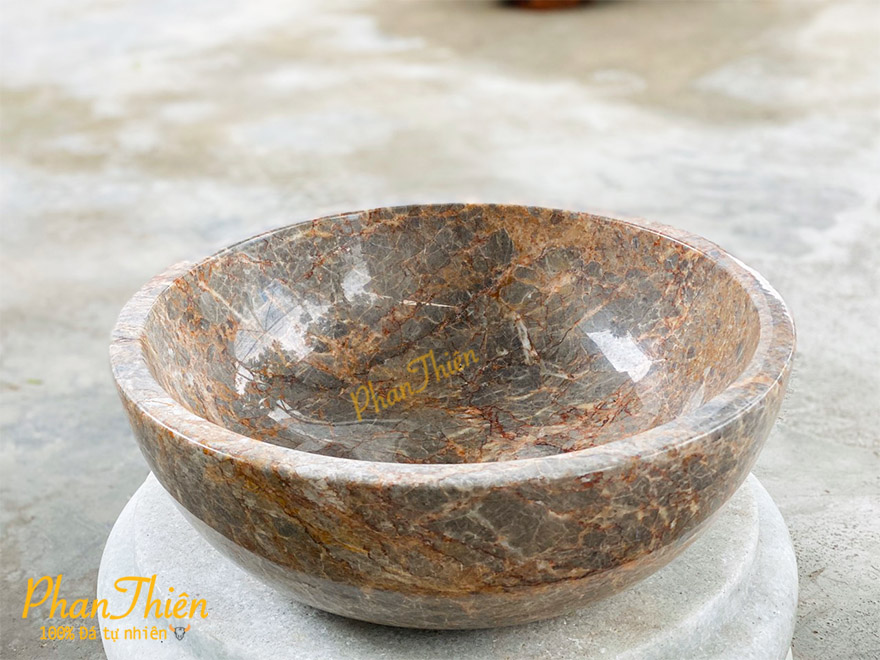 Lavabo Đá Granite Vàng Dây (L-13)