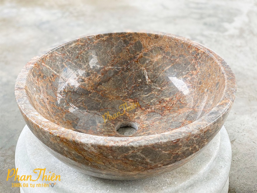 Lavabo Đá Granite Vàng Dây (L-13)