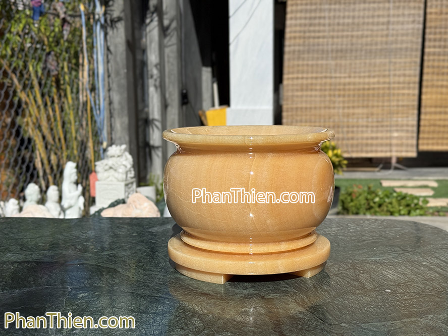 Bát hương bằng đá ngọc Hoàng Long VIP - LH - 21