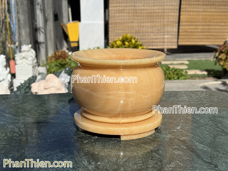 Bát hương bằng đá ngọc Hoàng Long VIP - LH - 21